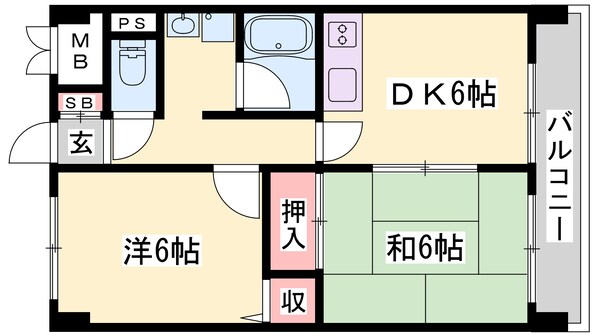 ウエストヒルズの物件間取画像